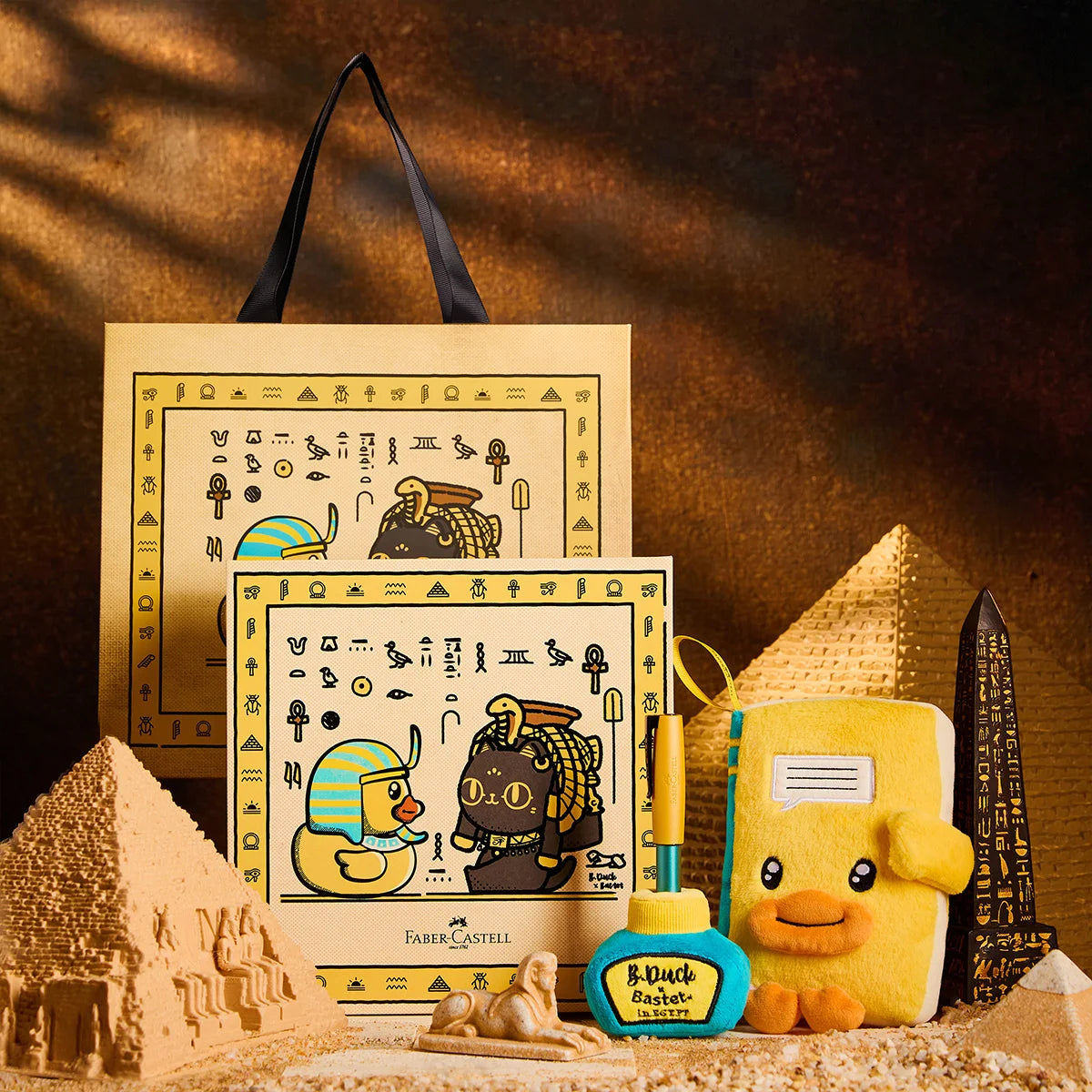 Cute B.Duck Pharaoh EF Writing Pen Gift Set