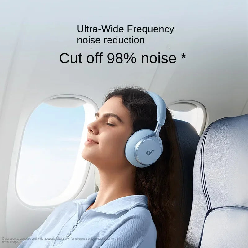 SpaceOne Black Bluetooth Earphones Wireless Noise Cancelling