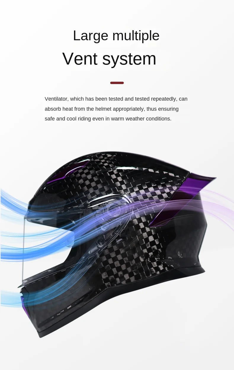 Lightweight Full Face Motorbike Helmet Size XL