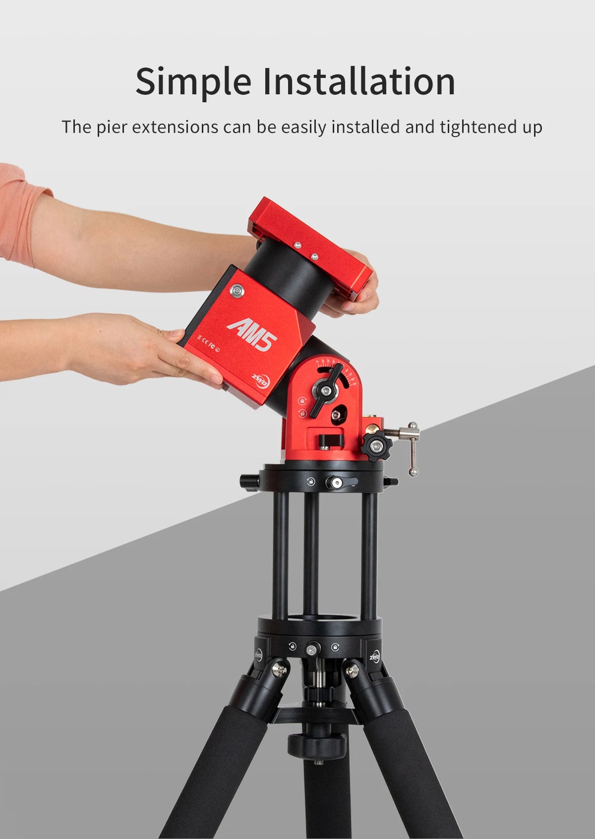160mm Pier Extension for AM5 AM3 Telescope Mount