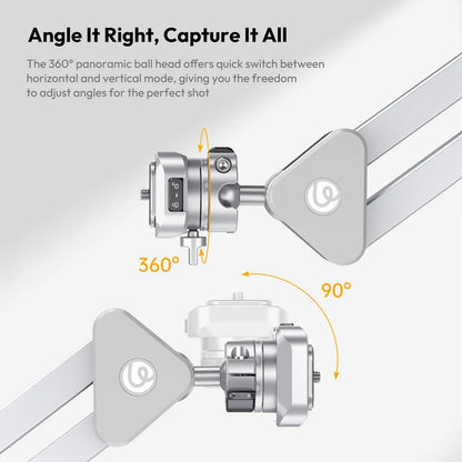 Overhead Camera Mount Stand with Quick Release