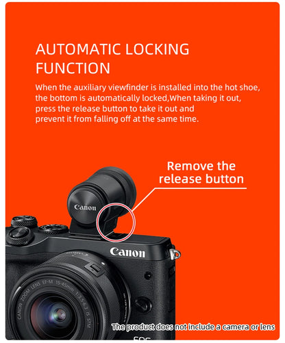 Portable Electronic Viewfinder EVF DC2 for Digital Cameras Black