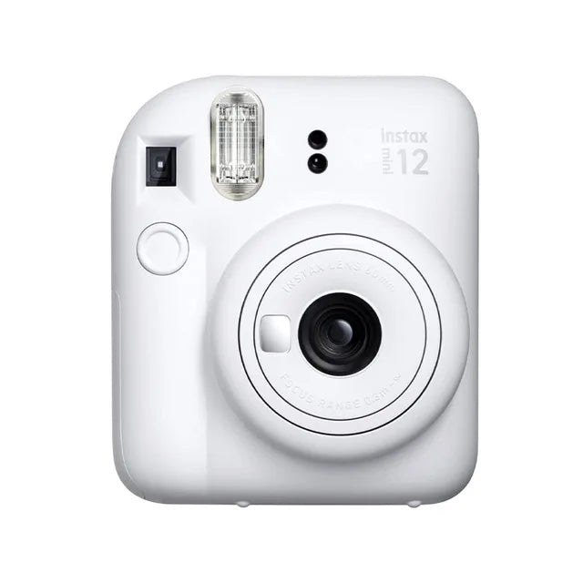 Instant Camera Mini Film Selfie Camera Clay White