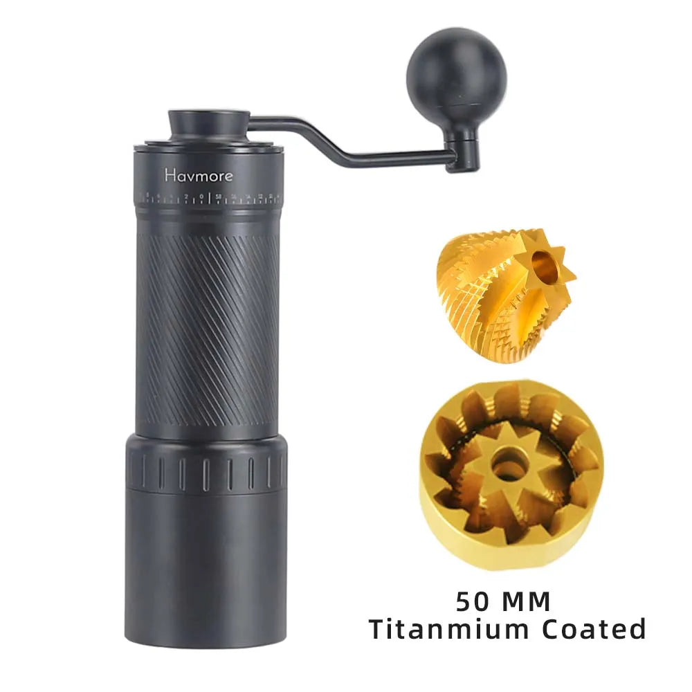 Portable Manual Coffee Mill with Professional Stainless Steel Burr