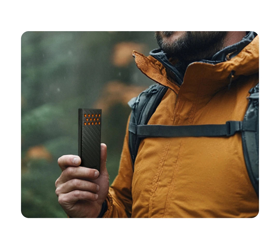 Portable 10000mAh Fast Charging Orange Power Bank