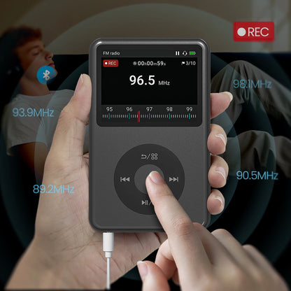 Portable 64GB HiFi Music Player with Bluetooth & FM