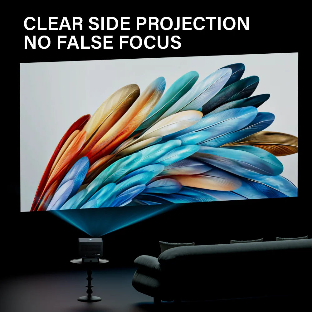 Android 11 Portable Projector with Electric Focus for Home Cinema