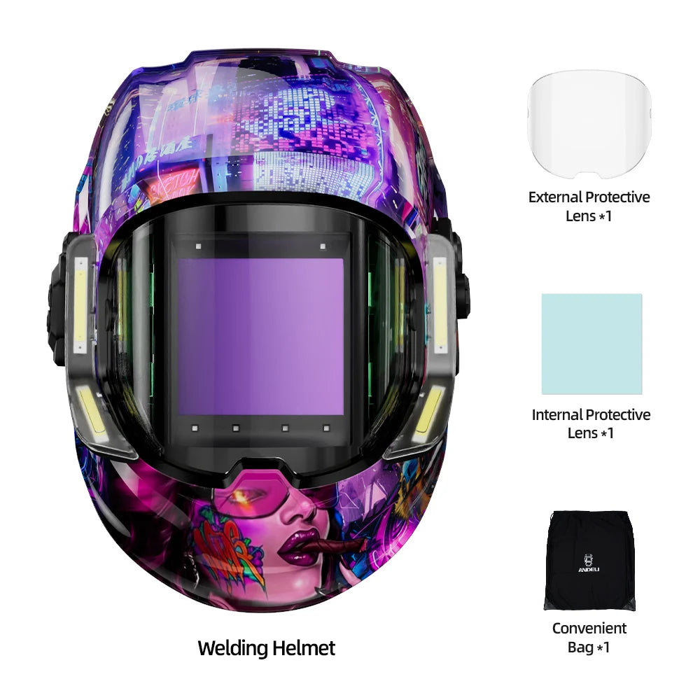 Auto Darkening Welding Helmet CP 4LED True Colour