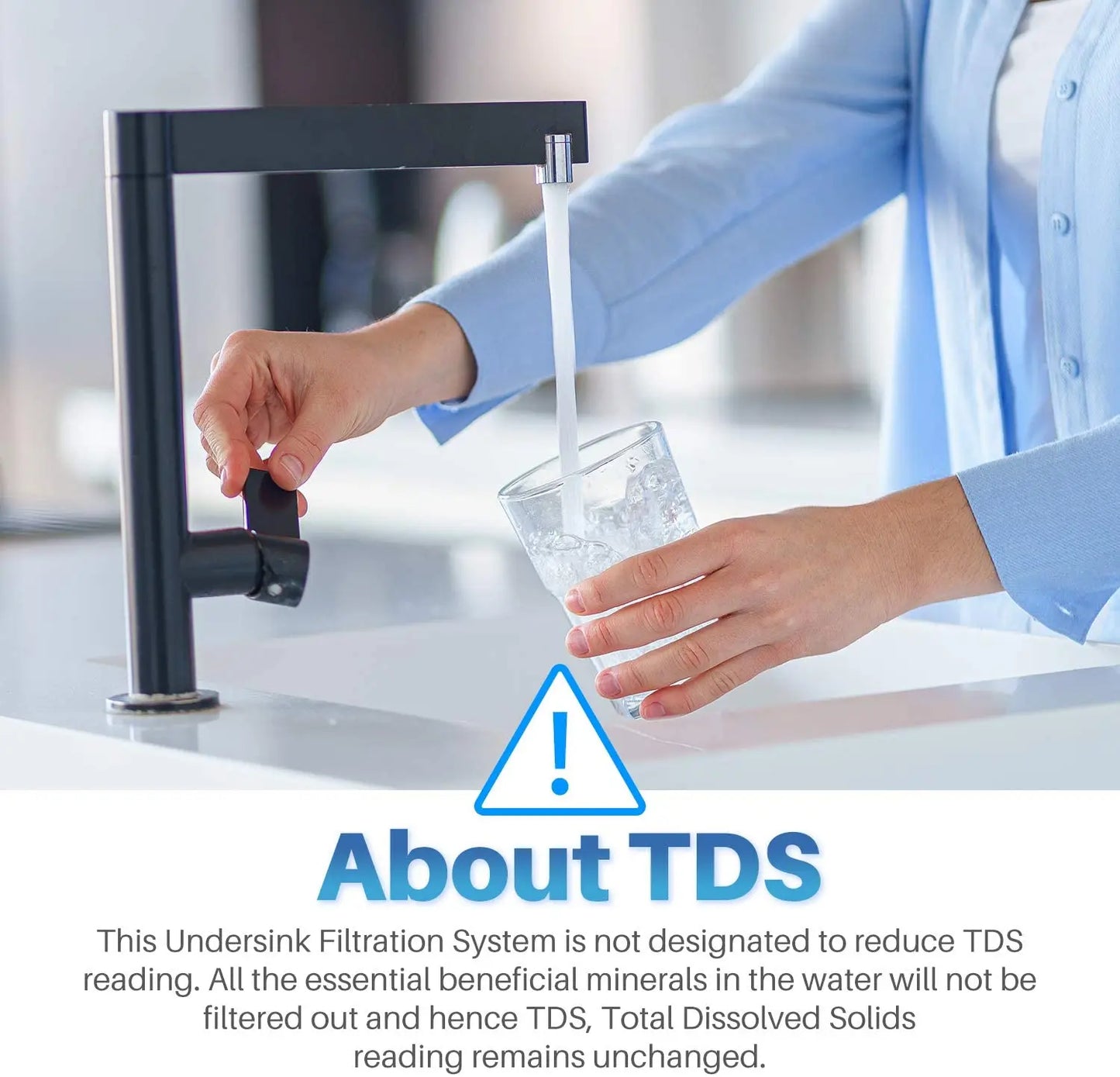 Compact Under Sink Water Filtration System for Kitchen Tap