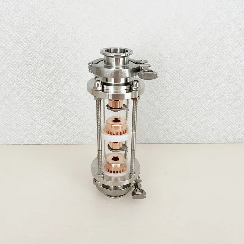 3-Tier 2 Inch Distillation Column Copper Bubble Plate Set