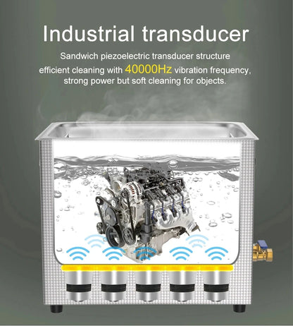 10L 240W Ultrasonic Dishwasher Small Portable Cleaning Washer