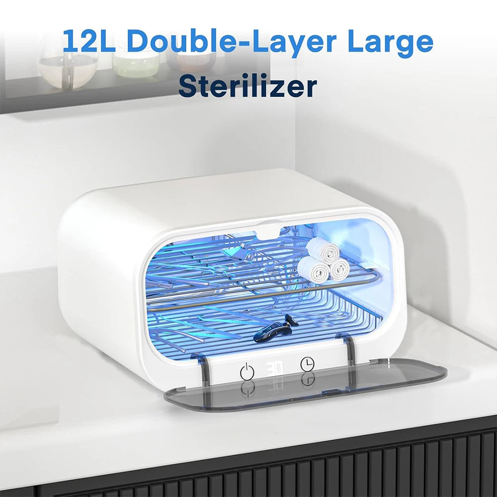 Double Shelf UV Ozone Disinfection Cabinet