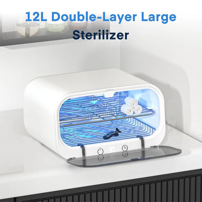Double Shelf UV Ozone Disinfection Cabinet