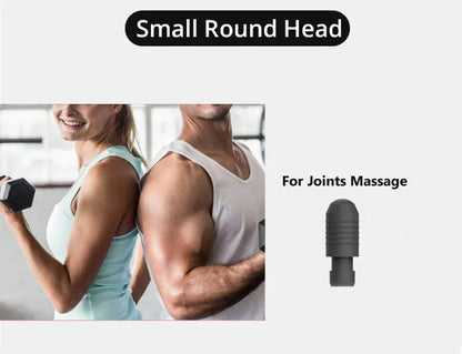 Silver Handheld Massage Gun with Multiple Speed Settings