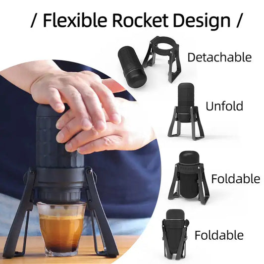 Portable Espresso Maker 180ml Quick Brew Double Shots