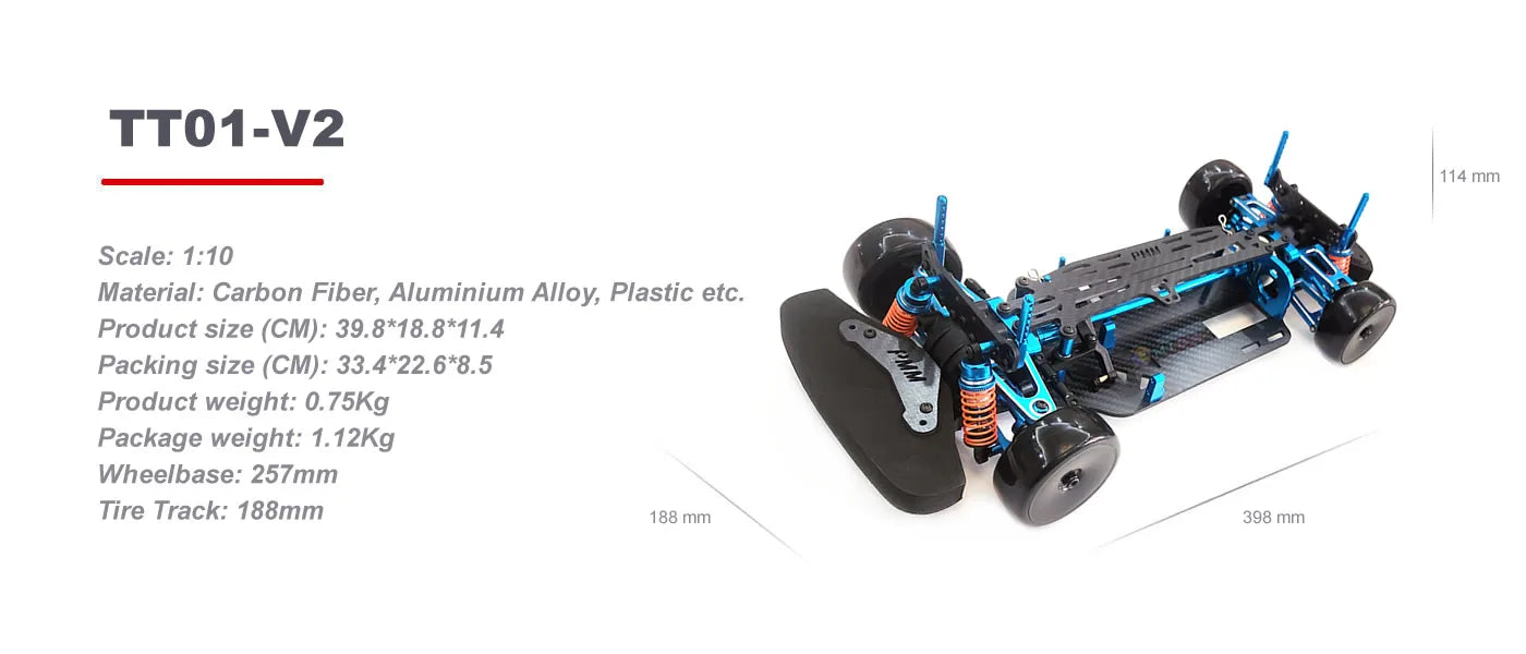Heavy Duty RC Chassis Carbon Alloy Frame