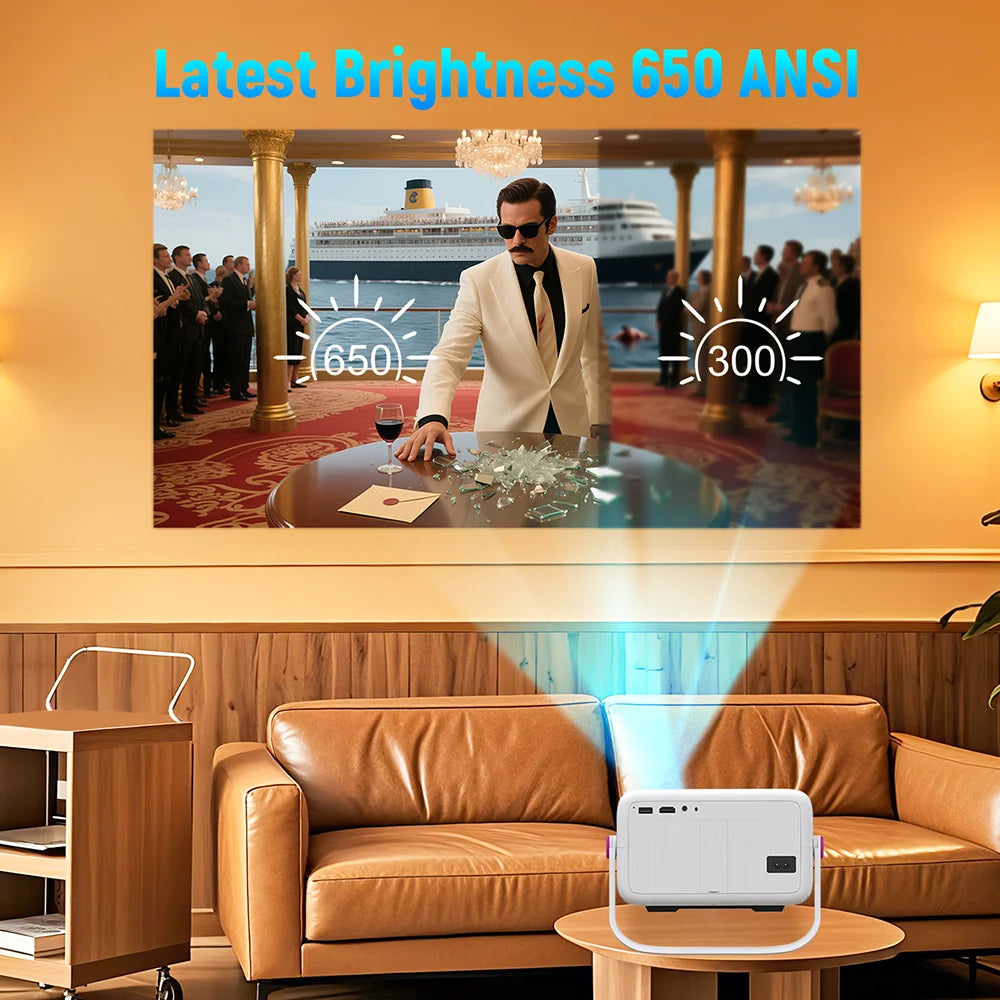 Portable 1080P Projector with Auto Focus Android 11