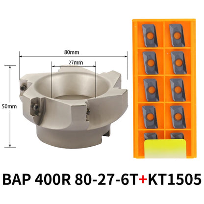 CNC Face Milling Cutter 80mm 6 Tooth Insert Tool