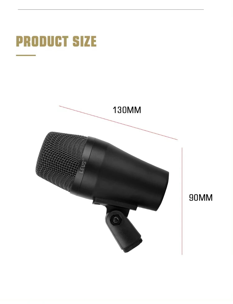 Dynamic Drum Mic Kit 7 Piece for Bass and Snare