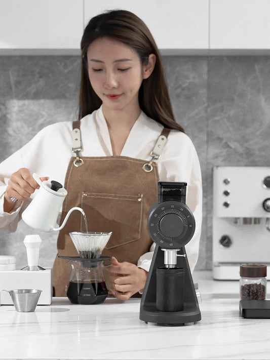 Electric Espresso Coffee Grinder 74mm Flat Burr