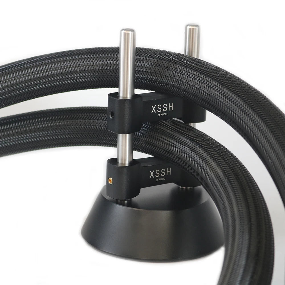 Heavy Duty Audio Cable Rack Stand Size 3 Black 2pcs