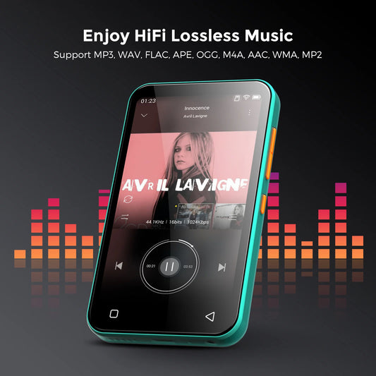 Portable Bluetooth MP3 MP4 Player with Speaker & FM Radio