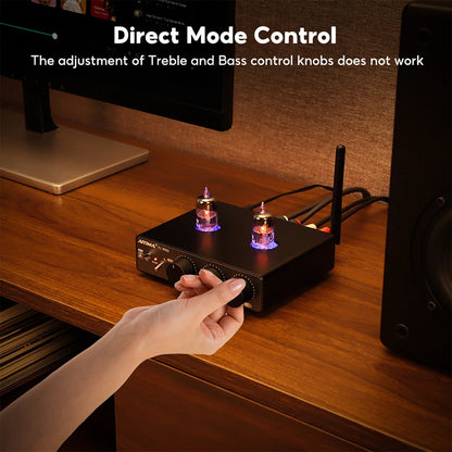 Tube Preamp Vacuum Amplifier with Bluetooth 5.1 & Tone Control