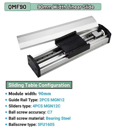Compact 1.5Nm Linear Slide Table 100mm Stroke