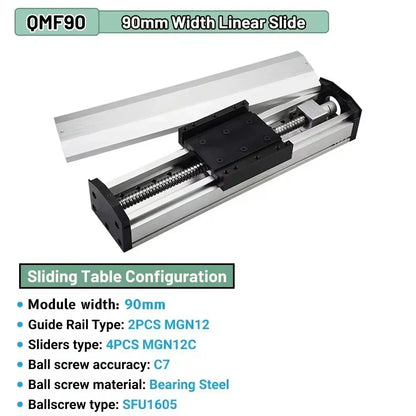 2Nm Ball Screw Linear Actuator 100mm Stroke