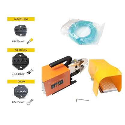Compact Pneumatic 3-Jaw Crimping Tool for Wires
