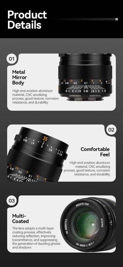 Canon RF 35mm F0.95 APS-C Mirrorless Lens