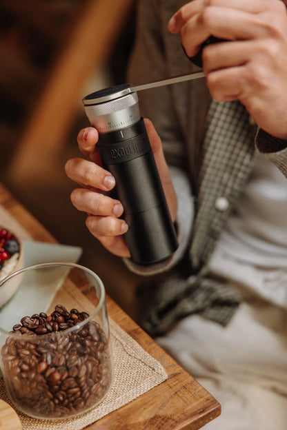 Manual Coffee Grinder with 38mm Stainless Steel Conical Burrs