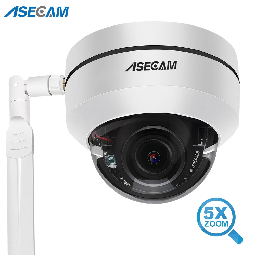5MP PTZ WiFi Security Camera 5X Optical Zoom Outdoor