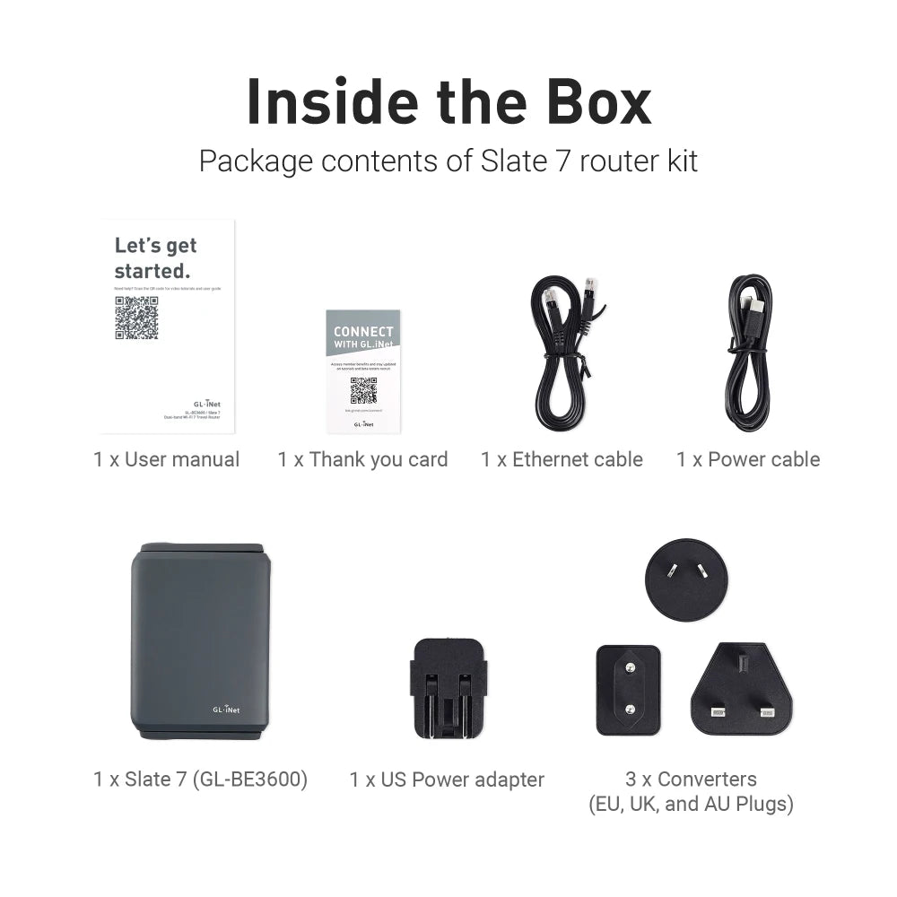 Portable WiFi 7 Router with Protective Carry Case