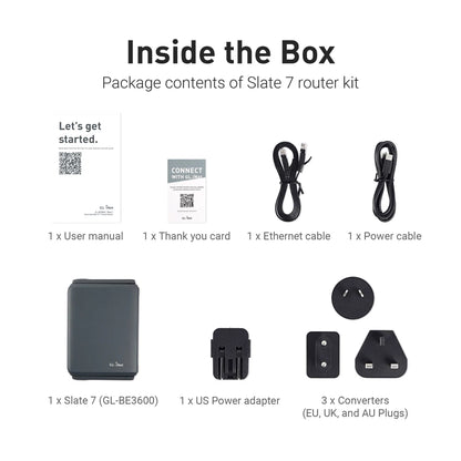 Portable WiFi 7 Router with Protective Carry Case