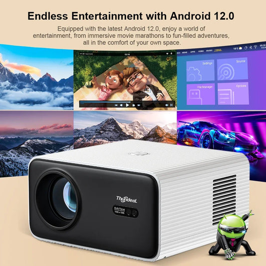Portable Full HD Smart WiFi Home Theatre Projector