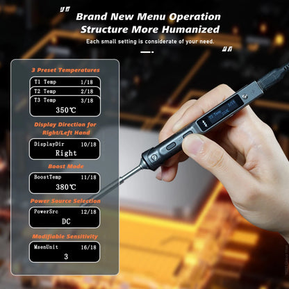 90W USB Electric Soldering Iron Adjustable Temperature