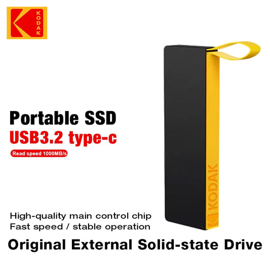 KODAK High-Speed 1TB USB 3.2 Flash SSD Portable Storage