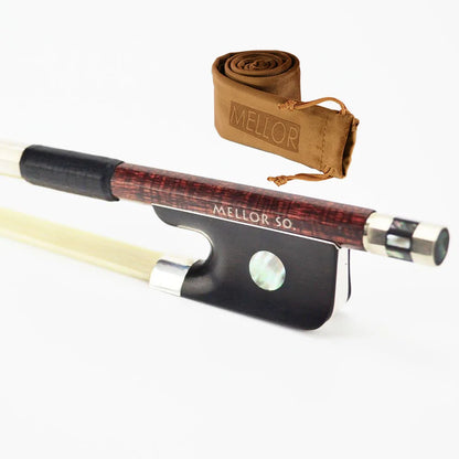 Professional Carbon Fiber Cello Bow Wood Skin Finish