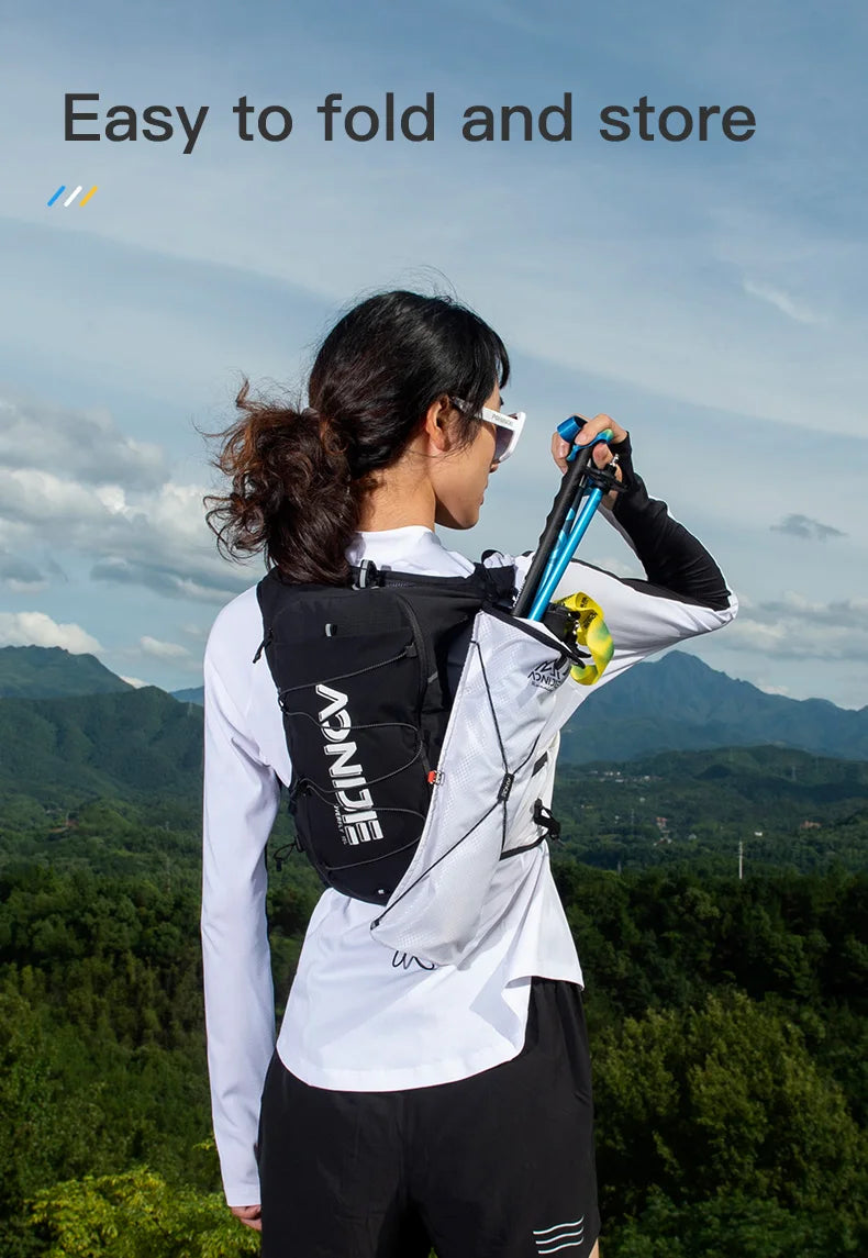 2PC Blue Carbon Fiber Ultralight Hiking Poles 120cm