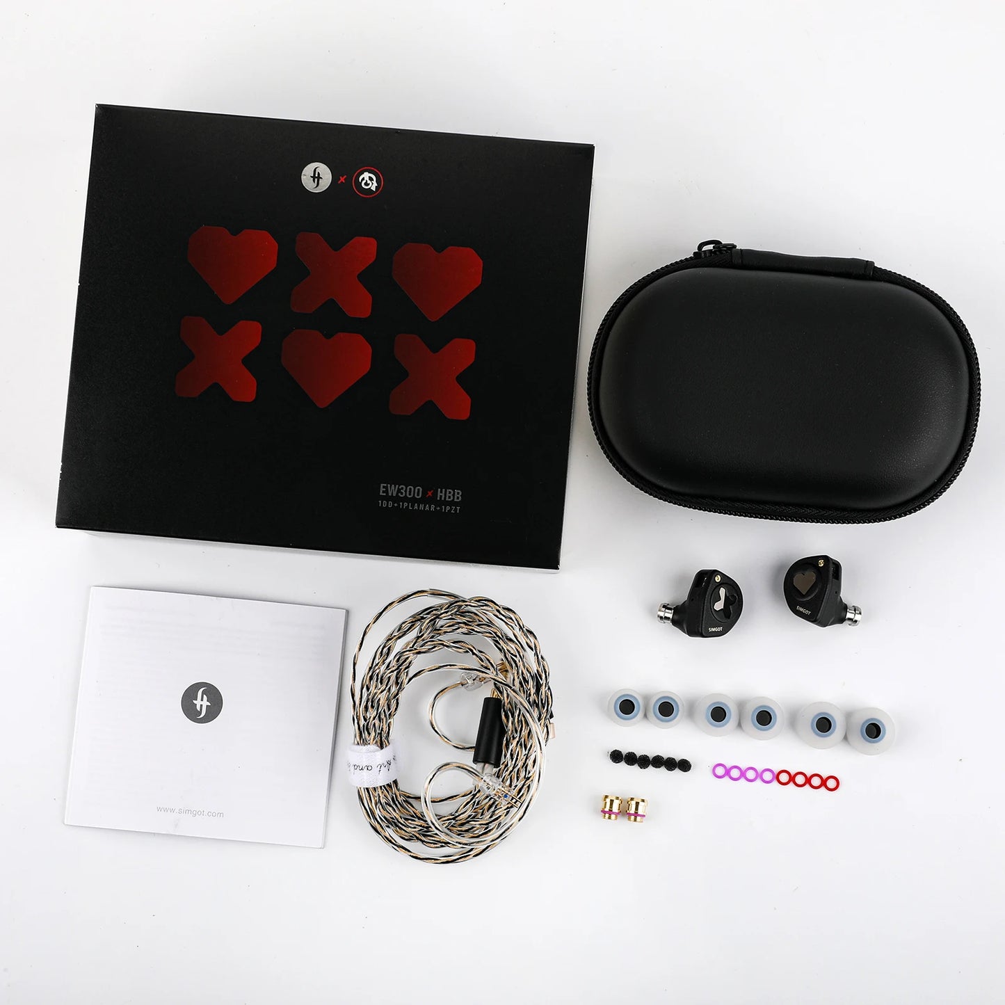 EW300 x HBB Silver-Plated OFC Hybrid IEM Earbuds