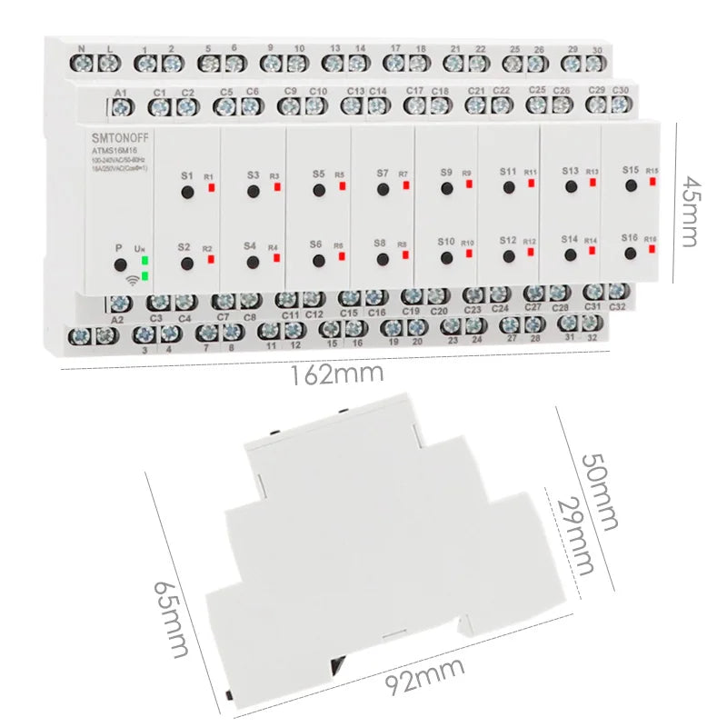 16-Gang WiFi Smart Switch with App and Voice Control