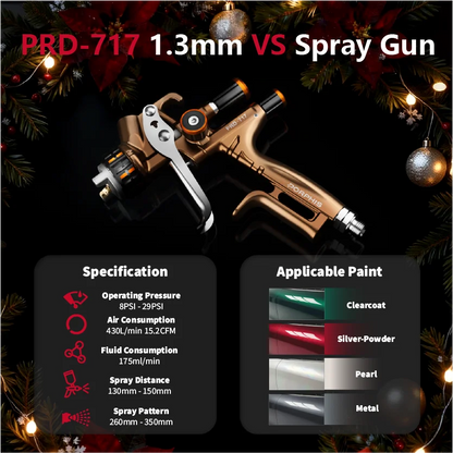 Blue 1.3mm Car Paint Spray Gun Airbrush