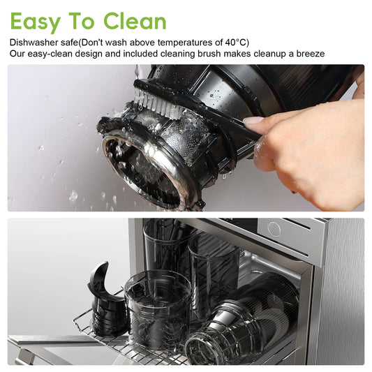 Cold Press Juicer with 130mm Wide Feed Chute