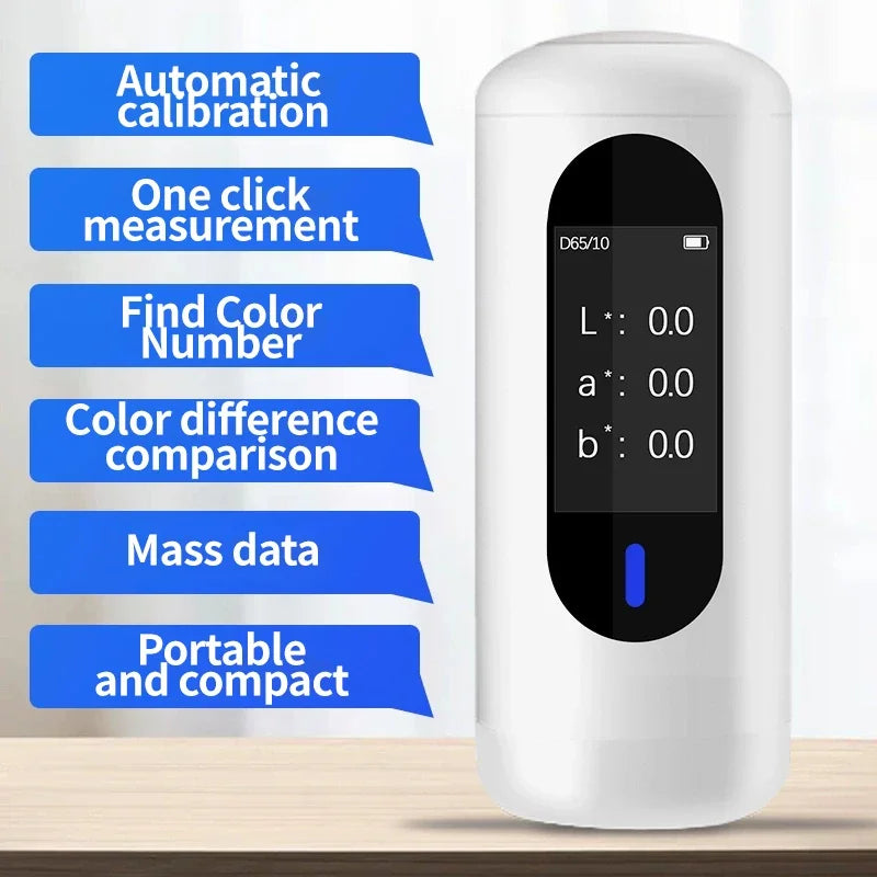Portable Digital Colorimeter Paint Fabric Tester High Precision
