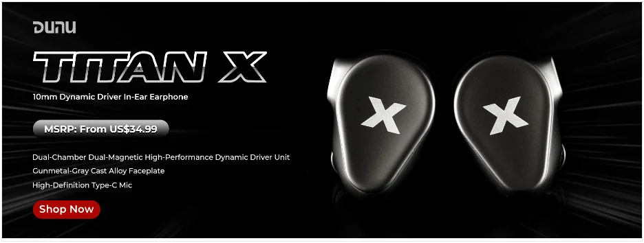 Brown In-Ear Earphones Type-C with Mic Dual Drivers
