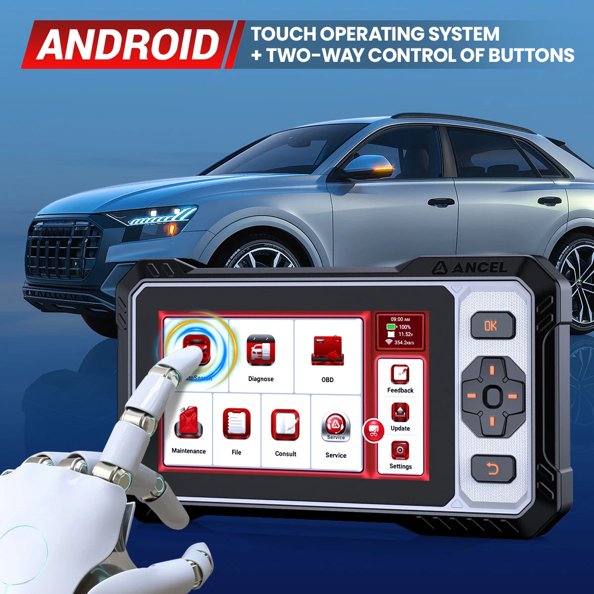 OBD2 All-System Car Diagnostic Scanner Bi-Directional