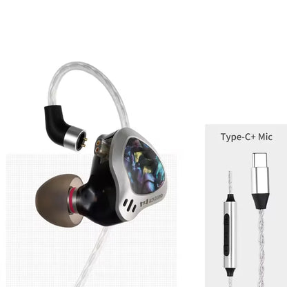 USB-C IEM Earphones With Mic Detachable Cable