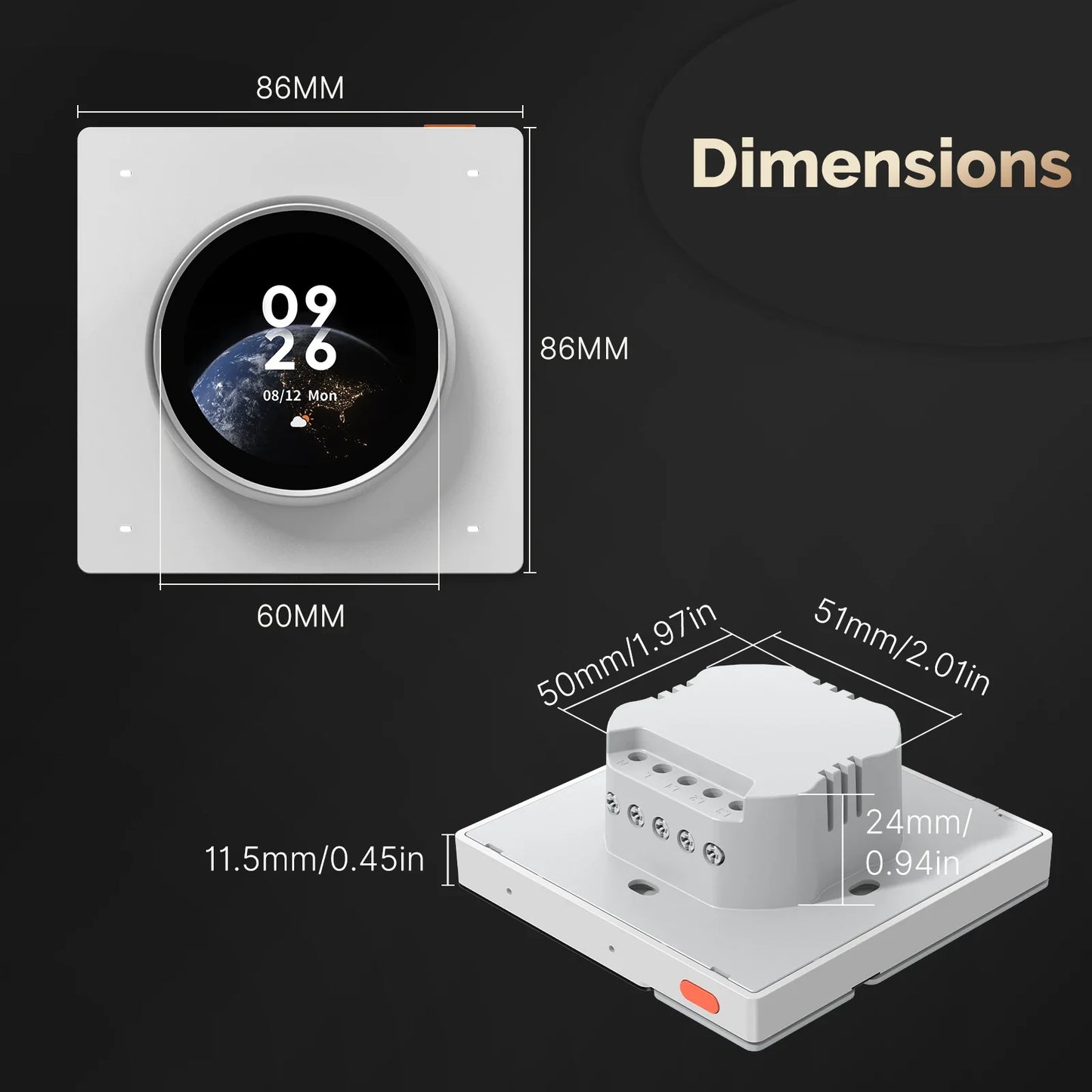 Smart WiFi Knob with Touch Rotate and Scene Control