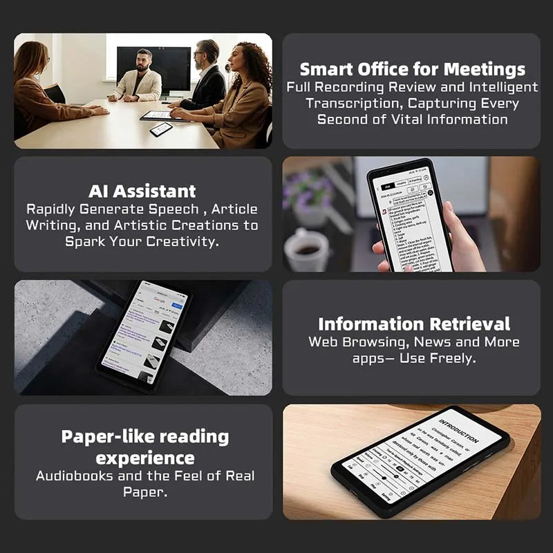 5.84 Inch Color E-Ink Phone Smart E-Reader Android 11 Google Play